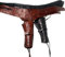 Leder Holster Halfter Waffenholster Westernholster verziert für Peacemaker Colt schwarz 38 bis 44 (41)