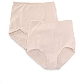 Bali womens Cotton Light Control Dfx037 2-pack shapewear briefs, Pink Bliss/Pink Bliss, Medium US
