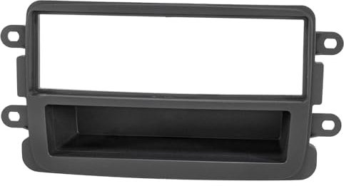tomzz Audio 2409-002 Radioblende kompatibel mit Dacia Lodgy Dokker Duster Sandero ab 2012 Renault Captur ab 2013 dunkel grau