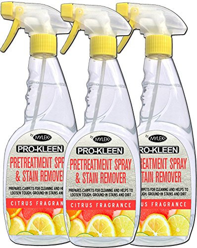 Pro-Kleen Citrus Carpet and Upholstery Pre Treatment and Spot Stain Remover Spray 3 x 750ml