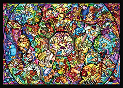 Disney Stained Art Jigsaw Puzzle[500p] All Stars Stained Glass (D500-457) by Disney
