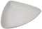 Plato Triangular Hondo Porcelana Blanco