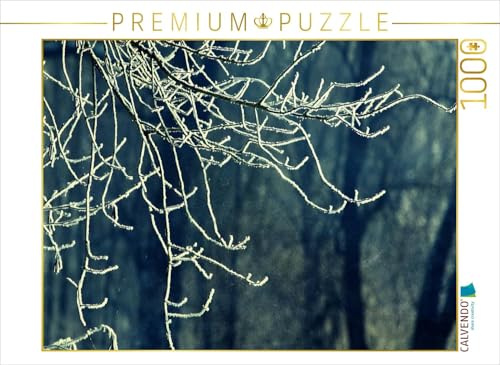 CALVENDO Puzzle Zweige im Winter - Retro | 1000 Teile Lege-Größe 64 x 48 cm Foto-Puzzle für glückliche Stunden