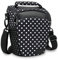 USA Gear Borsa per Fotocamera SLR/DSLR per Mirrorless con Tracolla Regolabile, Maniglia Imbottita, Copertura Antipioggia Rimovibile e Fondo Resistente alle Intemperie - Pois