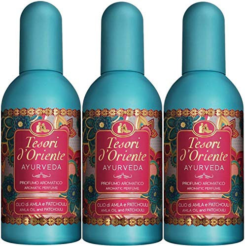 Tesori d´oriente Ayurveda Lot de 3 eaux de toilette en vaporisateur 100 ml