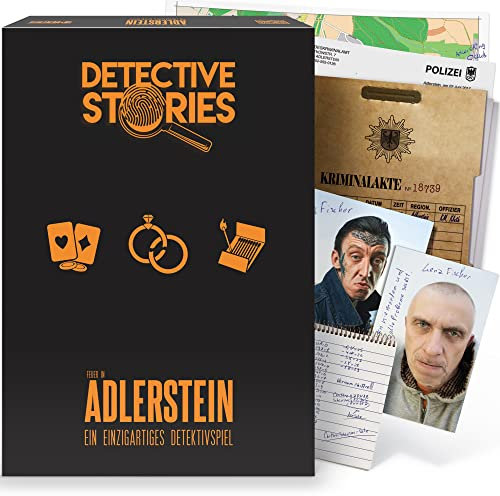 iDventure Detective Stories. Das Feuer in Adlerstein. Tatort Detektivspiel, Krimispiel, Escape Room Spiel für zu Hause