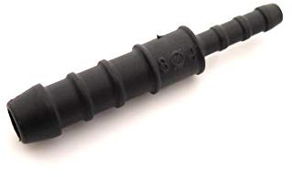227s - Deux raccords de tuyaux - cannelé - tuyaux d'eau/carburant/reniflard - résistant à des températures entre -30 et + 140 °C - 8 et 4 mm