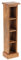 DESIGN DELIGHTS RUSTIKALES Holz CD Regal CD Tower | Mahagoni Massivholz, 76x15,5x16cm (HxBxT) | Holzregal mit 4 Fächern, CD Aufbewahrung | Farbe: 08 honigfarben gewachst