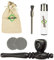 Weedness Holz-Pfeife in Schwarz 10 cm 5-teiliges Set - Ebenholz Tabak Pfeife Holz-Pfeifchen Smoking Pipe Holzpfeife Rauchen
