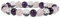 Rebuy Rose Quartz, Amethyst, Clear Quartz Stone Bracelet, Gemstone Jewelry Beaded Stone Bracelet for Men & Women