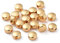 Cheriswelry Münzperlen aus 18 Karat Gold, lose Abstandshalter, flach, rund, goldenes Messing, nahtlos, glänzend, glatt, für Schmuck, Armband, Basteln, Loch: 1 mm, 20 Stück