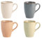 H&H Pearl Set 4 Mug, Porcellana, Assortite, cc350