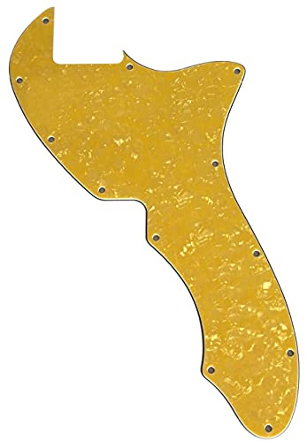 Passend für US Telecaster Thinline 69 Reissue Tele Blank Style Gitarren-Pickguard (4-lagig Gold Pearl)