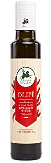 Oleificio Mallia - Olio Extravergine al peperoncino Olipè spremuto a freddo | Bottiglia da 250 ml di olio extravergine di oliva italiano…
