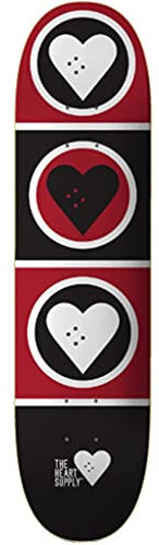 Centrano Squad Skateboard Deck Schwarz/Rot/Weiss 8.375