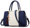 FANDARE Elegante Handtasche mit Anhänger Damen Umhängetaschen Frauen Schultertasche Wasserdicht für Einkauf Arbeitstasche Reisen Crossbody Bag Blau