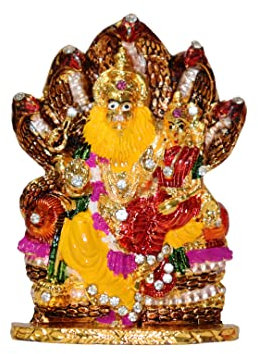 Universal Hub Statue des Herrn Narasimha indische Skulpturen religiöse Figur Armaturenbrett-Statue aus Metall Prunkstück für Schreibtisch Zuhause Büro Tempel Diwali-Dekoration Hindu-Dekor