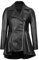 fjackets Lederjacke für Damen – Echt-Lammfell-Lederjacken für Damen, stilvolle Lederjacke für alle Jahreszeiten, Clarissa Damen Lederjacke mit Schößchen, Schwarz, Large