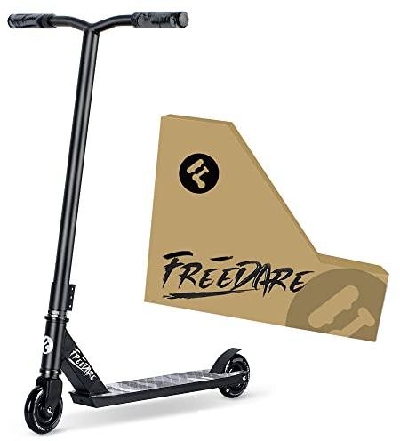 FREEDARE Complete Pro Scooter JB-1 Stunt Scooter for Kids 8 Years and Up, Teens, Adults, Trick Scooter for Beginners Black