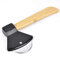 Pizza Knife, Axe Design Pizza Cutters Stainless Steel Pizza Knife Rotating Blade Comfortable Grip Premium Pizza Cutter for Kitchens Restaurants and Hotels (Black)