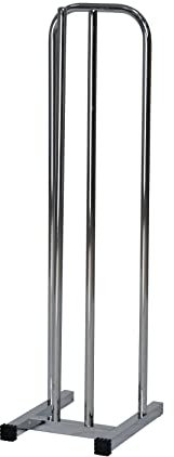 goodsforbusiness GmbH Kleiderbügelsammler für 85 Kleiderbügel, Kleiderbügelstapler H93 cm x B24 cm x T32 cm verchromt Kleiderbügel-Stapelwagen Kleiderbügelbutler