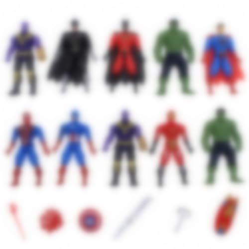 APDDHJ Anime Desktop Action Figures Set 5pcs Toy Cake Topper 15cm PVC Figures Collectible Model for Kids Desktop Ornaments Birthday Party Supplies