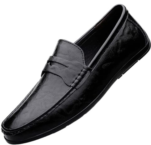 Uomo Lefo Scarpe Casual Scarpe Casual in Pelle Scarpe da Lavoro di Guida Manuale Scarpe Casual