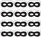 JNAWA Eye Mask Black Felt Bandit Superhero Elastic Strap Eye Mask for Halloween Cosplay Accessory Party Decoration (12)
