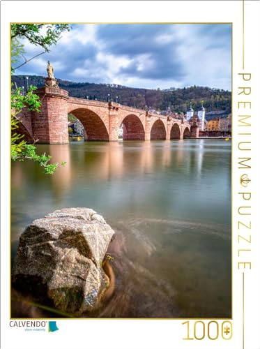 CALVENDO Puzzle Alte Brücke Heidelberg | 1000 Teile Lege-Größe 64 x 48 cm Foto-Puzzle für glückliche Stunden