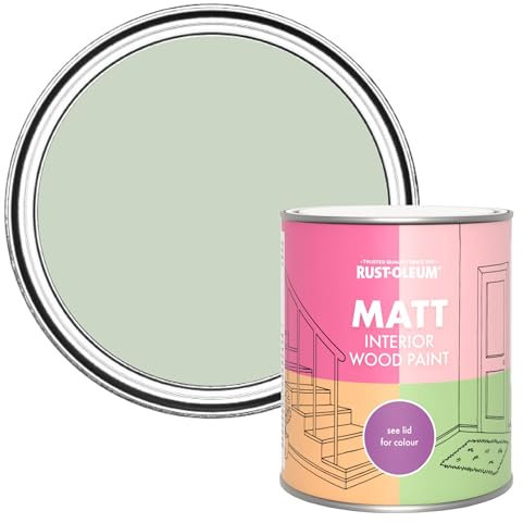 Rust-Oleum Green Interior Wood Paint in Matt Finish - Laurel Green 750ml