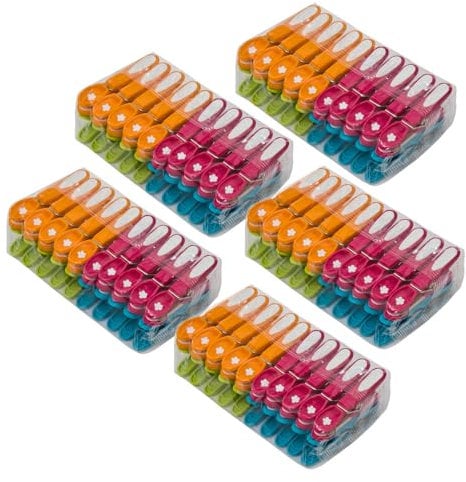 CARASELLE Clothes Pegs for Washing Line Strong - Non Slip Heavy Duty Washing Pegs w/Rubber Pad for Mark Free Secure Grip - Indoor Outdoor Plastic Clothes Pegs Strong Large Laundry Pegs - 100 pcs