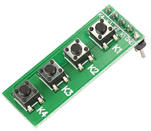 Universal 4 Key Push Button Switch Module Keyboard Board Button Array Button Module Gpio Button Module Push Button Board The TB371 Universal DC 0 48V 4 Button Switch Modu