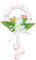 Osterkranz, Schaumstoff, dekorativ, Party, Festival, Girlande, Hängender Anhänger, Ornament, für drinnen und draußen, Schild, Dekoration, Weiß