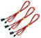 Aqxyki Accesorio de impresora 3D Cable de extensión del ventilador de refrigeración Cable de conexión Cable de extensión(Color:XH 1M cable 3pcs)