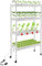 RUETERY Hydroponic Tower, Hydroponisches Anzuchtsystem, 108 Pflanzplätze auf 4 Ebenen, Hydroponic System mit 4 Räder und Wasserpumpe, für Haus Balkon Garten Balkongemüse