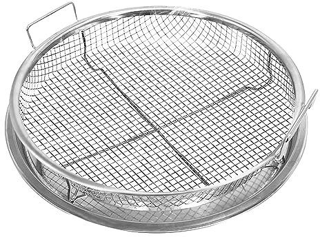 Freidora de aire horno bandeja de acero inoxidable cesta para freír patatas fritas