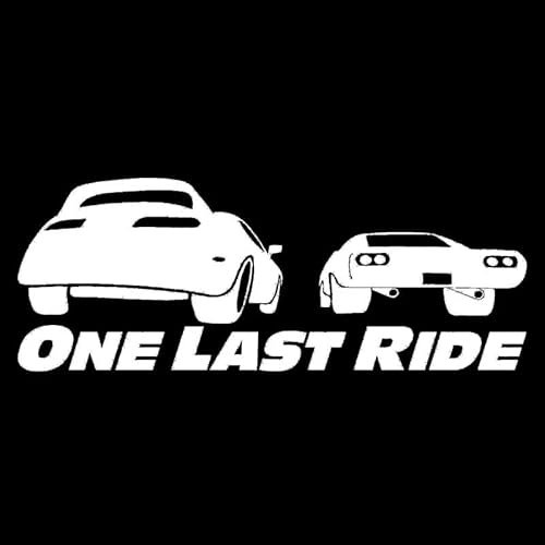 JIFENLI Autoaufkleber 14,1 cm * 5,4 cm Fast And Furious Eine letzte Fahrt Mode Vinyl Auto Aufkleber