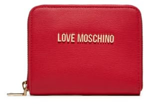 Love Moschino Die Love Moschino Damen-Geldbörse aus rotem Kunstleder ist ein stilvolles und praktisches Accessoire, das perfekt ist, um Ihre Sachen stilvoll zu organisieren. Hergestellt aus