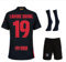 Lamine Yamal Barcelona #19 Kinder für Trikot Fußballtrikot, Schwarz 2024 Full Set, Kinder Trikot, Sporttrikot, Fußball-Trainingstrikots, Kinder Kommen Sie mit Shorts Fußball (152-Yamal)