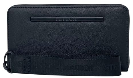 Steve Madden Bzip-Web-Armband mit umlaufendem Reißverschluss, Schwarz / Schwarz, Einheitsgröße