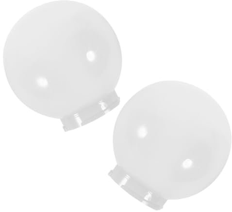 TOPPERFUN 2stücke Kugel-lampenschirm Aus Acryl Für Laternenpfähle Ersatz-lampenschirm Runde Sphärische Abdeckung Für Straßenlaternen Leicht Zu Installieren Entfernen