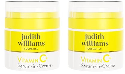Judith Williams Cosmetics Vitamin C+ Serum-in-Creme Set 2 tlg. – Tagespflege für einen strahlenden Glow, reduziert Falten & Pigmentflecken – 100 ml