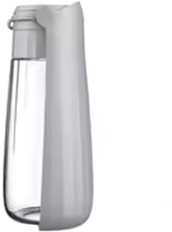Huudngeje Medium Large for Small Foldable Water Bottle Drinking Dispenser Portable Outdoor Cup for Dogs Cats Pet Supplies Grey