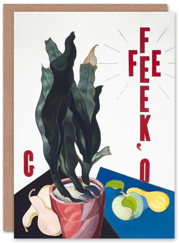 Artery8 Charles Demuth Art Card O Keeffe Stylised Poster Portrait