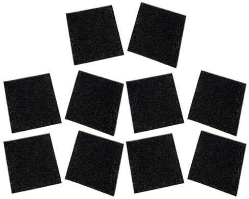 Filtri Antiodore per Bidoni della Spazzatura, 10 Pezzi in Fibra | Deodorante per Casa e Ufficio, Nero, Ricambio per Cestino Cucina, Assorbi Odori Attivo