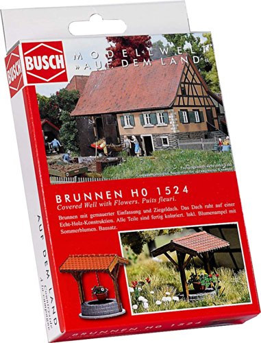 Busch 1524 - Brunnen mit Blumenampel
