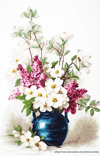 Luca-S Kreuzstichset Jasmine und Flieder, Zählmuster, 30x44,5cm