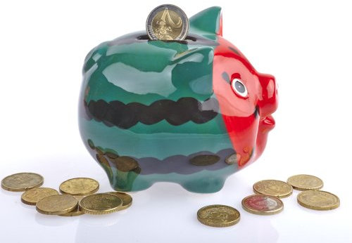 by-Bers Möchtegern-Sparschwein, Spardose Handarbeit aus Keramik als Erdbeere, Zebra, Tiger, Wassermelone, Marienkäfer, Maiskolben, Leopard, Karotte Hier: (Zebra) (Wassermelone)