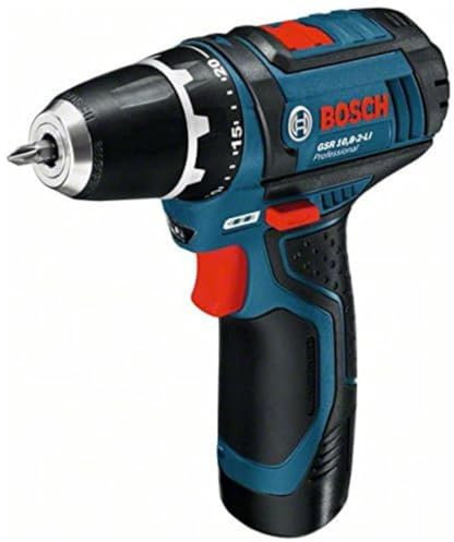 BOSCH 0601868109 - Atornillador a batería GSR 12V-15 Professional. 12 V. 17,9 x 17,8 cm. 0,95 kg. 2 velocidades. 0-350/1.300 rpm. 30/13 Nm.