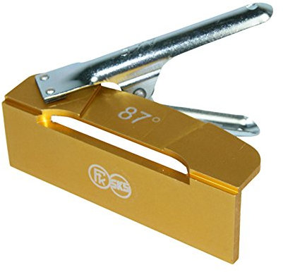 SKS Alu Feilenwinkel mit Halteklammer NEU (gelb 87°)